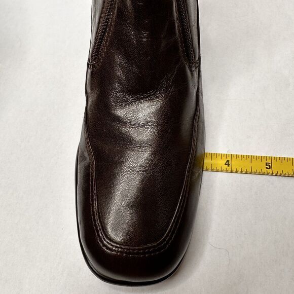 Ros Hammerson Womens Boots 7N Ankle Height Brown Leather Zip Butter Soft Booties - Picture 13 of 15